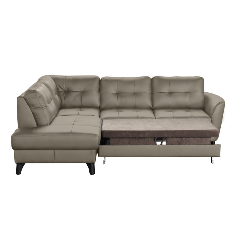 Hunnewell Sleeper Corner Sofa, Left Hand Facing, Taupe