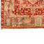Tapis unique rouge des années 1990 de 3 pi 7 po x 14 pi 2 po