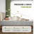 Queen Size Memory Foam Mattress,10 Inch Bed Mattress,with Cooling Green Tea Gel, CertiPUR-US Certified,White-1312118600-1312118601