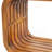 Acacia Wood Coffee Table, Curved Hollow Design for Patio & Living Room