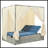 Adjustable Sun Bed With Curtain