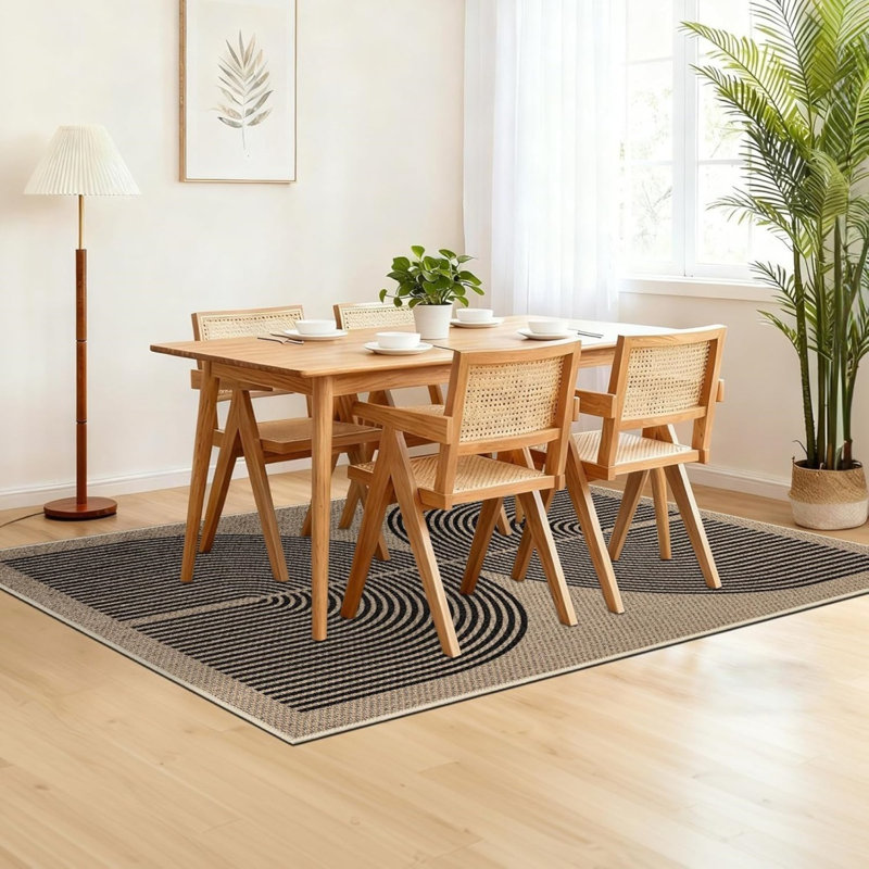 Geometric Machine Tufted 120cm X 180cm Area Rug