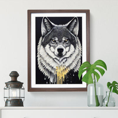 Splashed Wolf No.1 - Wall Art