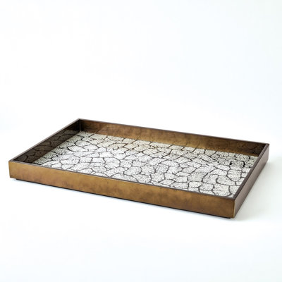 Eggshell Tray-Antique Gold Leaf-Lg