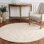 Tapis floral ivoire / beige en laine / coton touffeté à la main Martha Stewart
