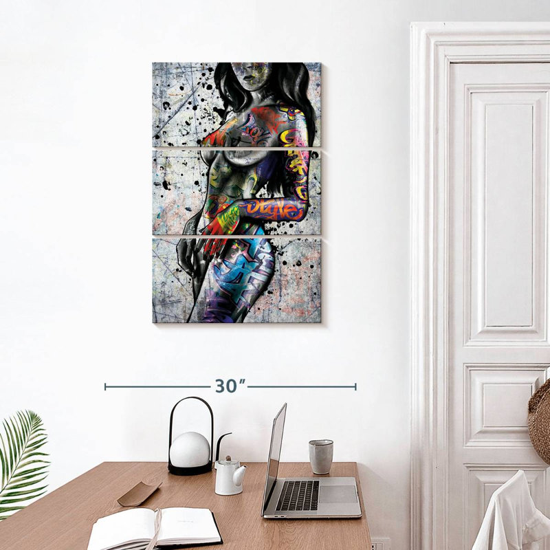 Impression sur toile Urban Body Art, H 32 po x l 20 po x P 1,25 po