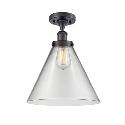 Ballston Urban Cone - 1 Light Semi-Flush Mount