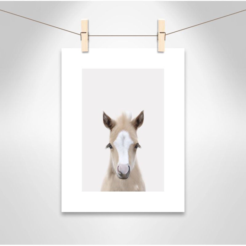Baby Horse 1, impression sur papier, H 16 po x l 12 po x P 1 po, Papier