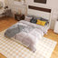 Grand lit plateforme en bois avec port USB et tablette de tête de lit-419821538-419821543