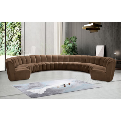 Infinity Upholstered Curved Sectional Symmetrical