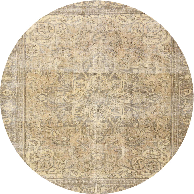 Oriental Indoor Rug, Round 5'