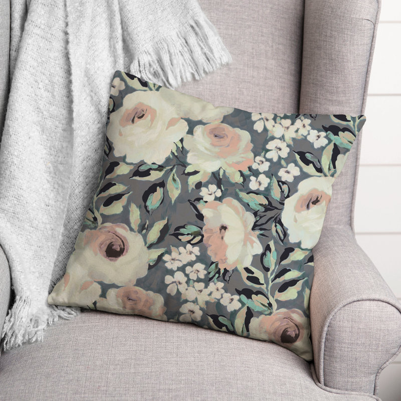 Housse et insert de coussin multicolore pour l'extérieur 7 carrés, 20 po x 20 po, gris