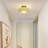 Mid-century Modern Beige Semi Flush Mount Ceiling Light-1892711573