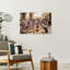 Tuscan Family Dinner Rustic Contemporary Summer Sunset Wall Art Print 1 Piece Wrapped Canvas Wall Art-615841733