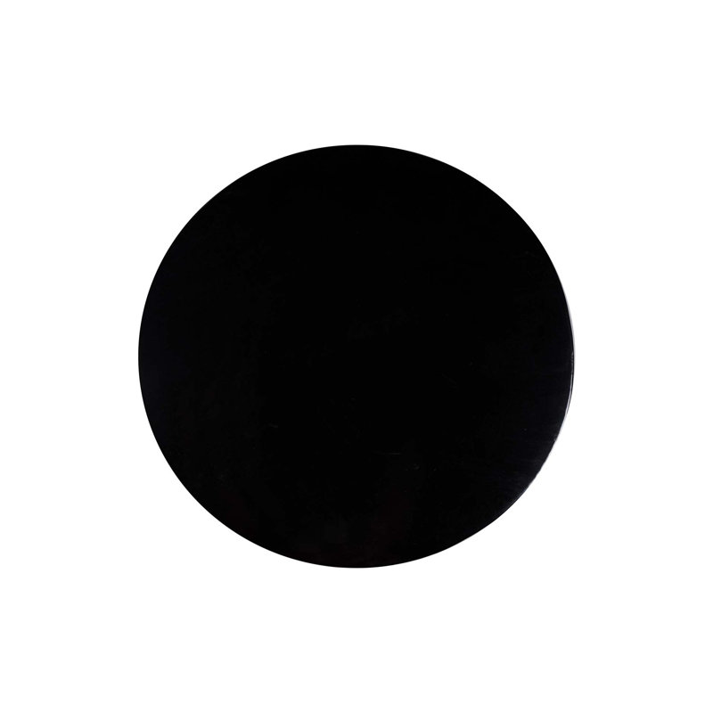 Provenance Signature Outdoor Round Side Table, Obsidian