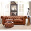 Paris Club Genuine Leather Chesterfield Sofa-121429800