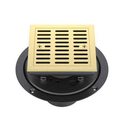 4.56'' W Premium Square Shower Drain with Shower Drain Base