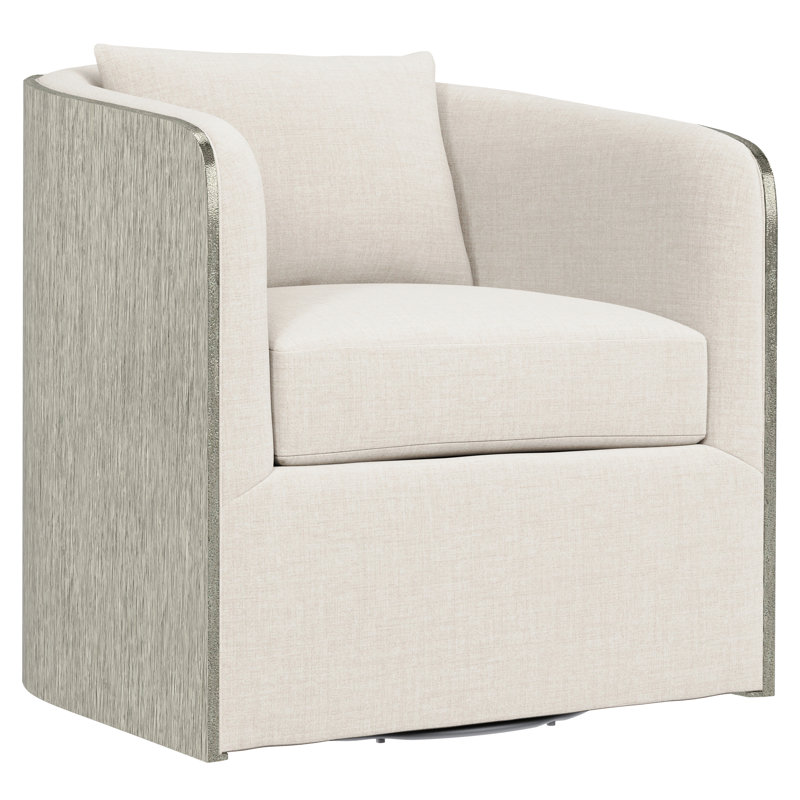 Bernhardt Eliot Upholstered Swivel Barrel Chair | Wayfair