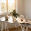 Table de cuisine extensible de style nordique, table de salle à manger extensible, avec base en tréteaux robuste-686644570