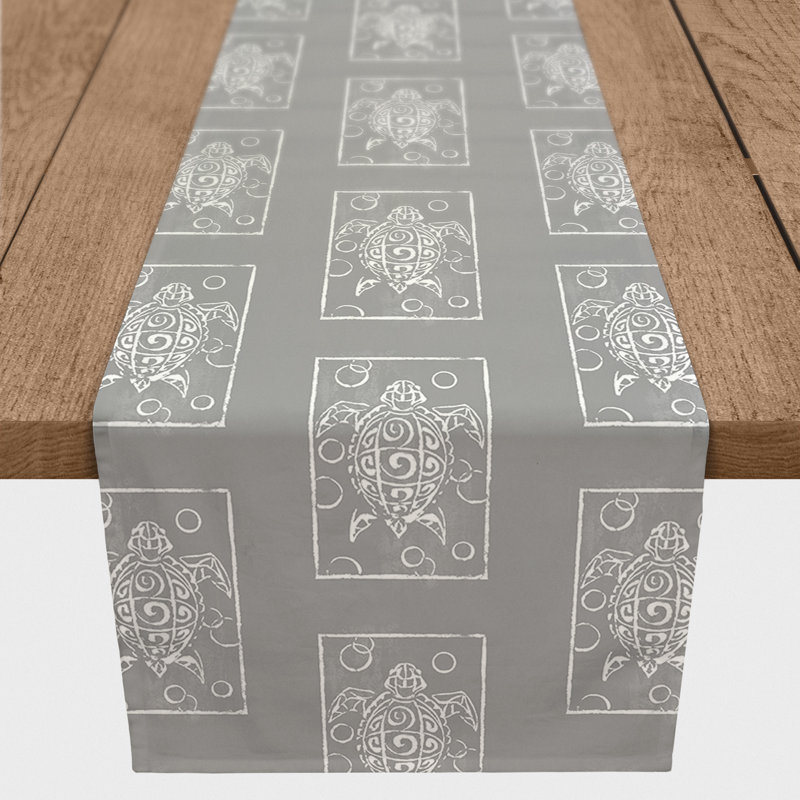 Chemin de table gris, 72 po x 16 po, 1, Gris