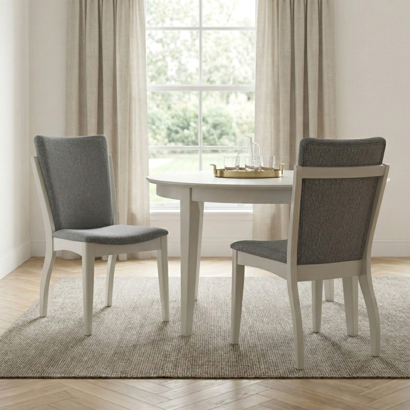 Badgery 37.2" H Upholstered Solid Wood Dining Chair