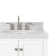 Ariel Cambridge 36 In. Right Offset Vanity With 2 In. Carrara Marble Countertop