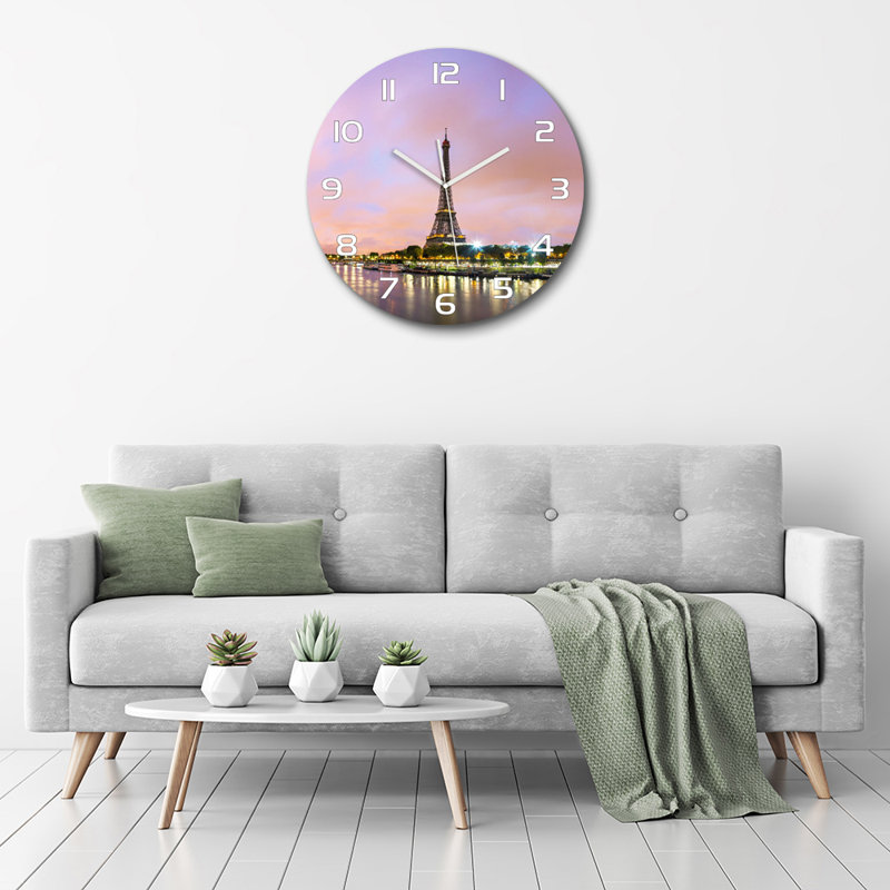 Jovontae Glass Wall Clock