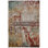 Crittenden Modern Abstract Jewel Tone Multicolor Area Rug with Short Fringe