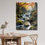 Forêt d'automne, art mural en verre trempé-129449244