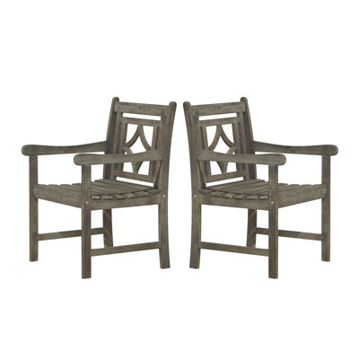 Geil Solid Wood Outdoor Dining Armchair