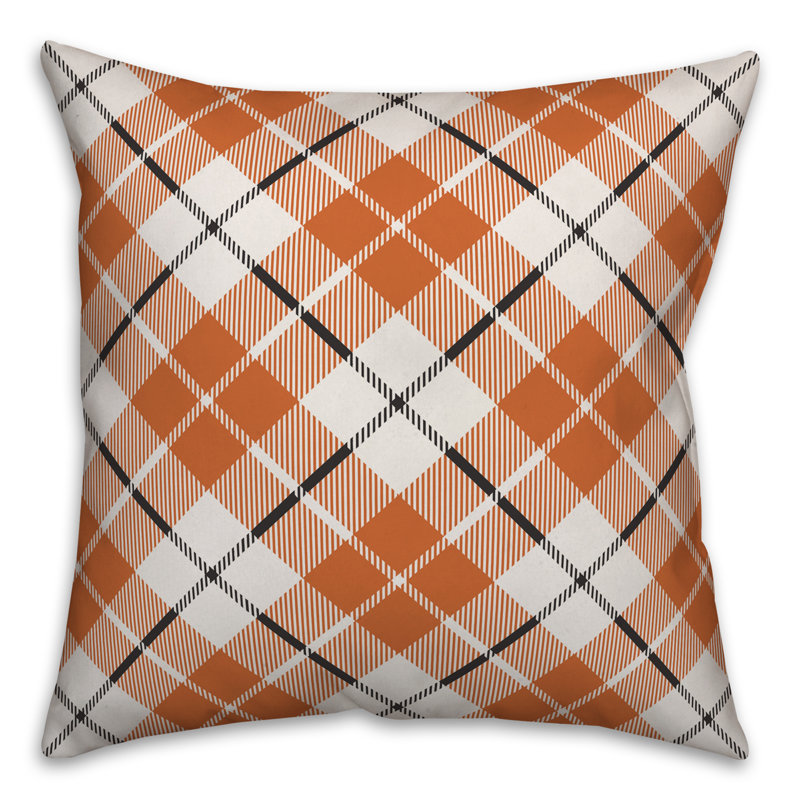  Coussin d'automne, 20 po x 20 po, Orange, Housse de coussin seulement - sans coussin