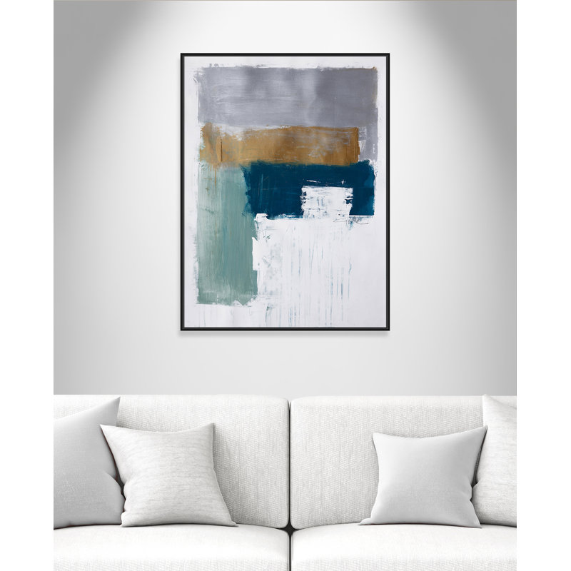 «Quiet Meadow I Print» par Fredrick Ashcroft, Toile avec cadre, L 37,5 po x H 49,5 po, Cadre flottant noir