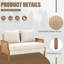 Causeuse avec cadre en bois massif et coussins Juillac -1735648284