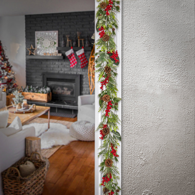 Evergreen Pinecone Elegance 9 ft. Winter Garland