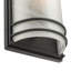 Keswick - Applique murale d'extérieur - Finition noire - Abat-jour en verre blanc Swearl-1845793207-1845793211