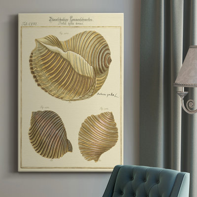 Crabes bleus antiques I - impression sur toile tendue