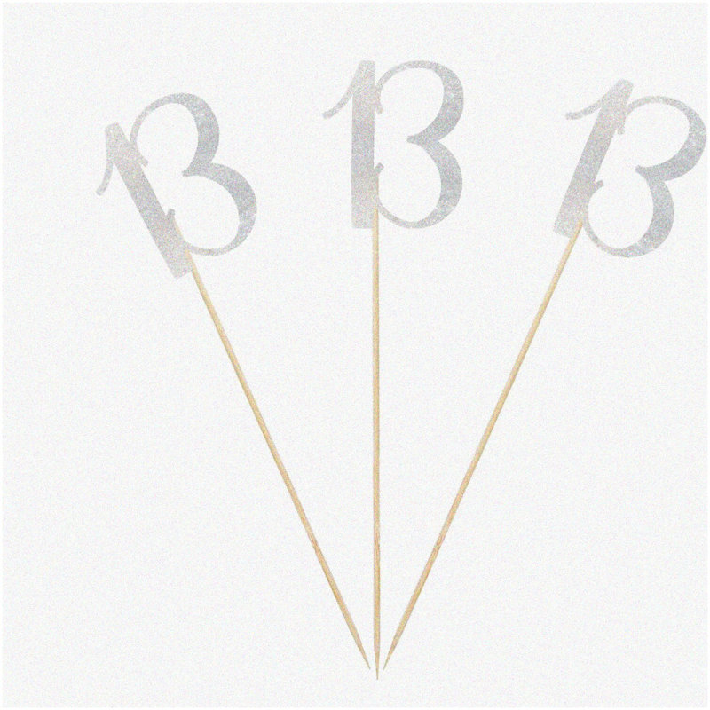35 Silver Balloon Sticks with Cups, 12.6"