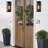 Avaldi 1-Light Outdoor Dusk-to-Dawn Sensor Wall Light with Matte Black Finish & Clear Glass-1204279118