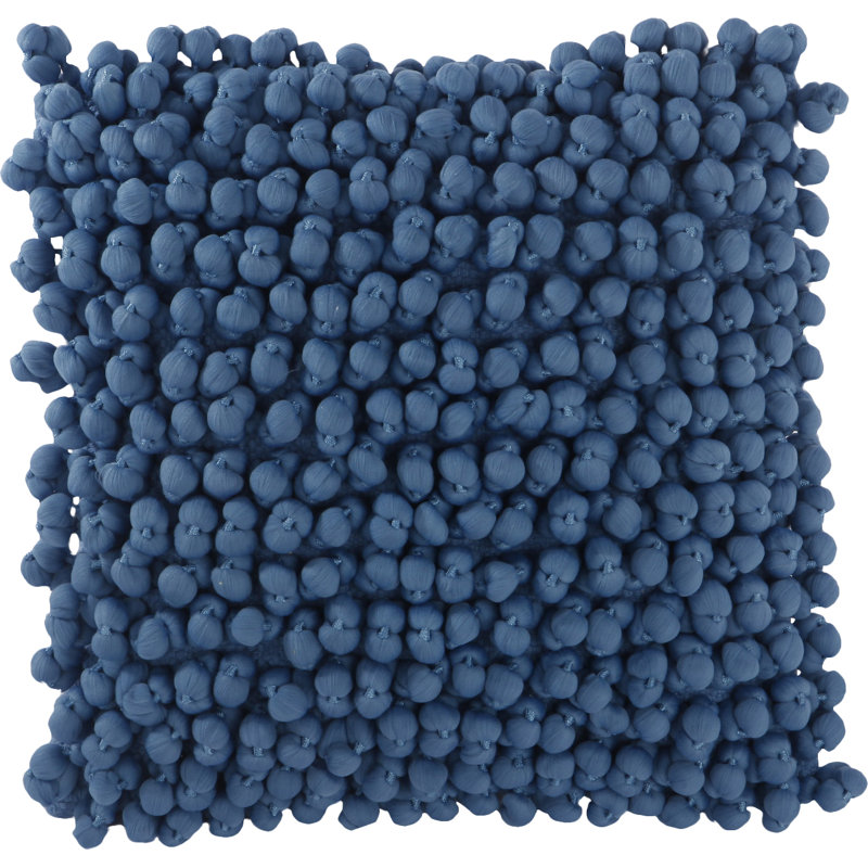Claudette Throw Pillow, Metallic Blue