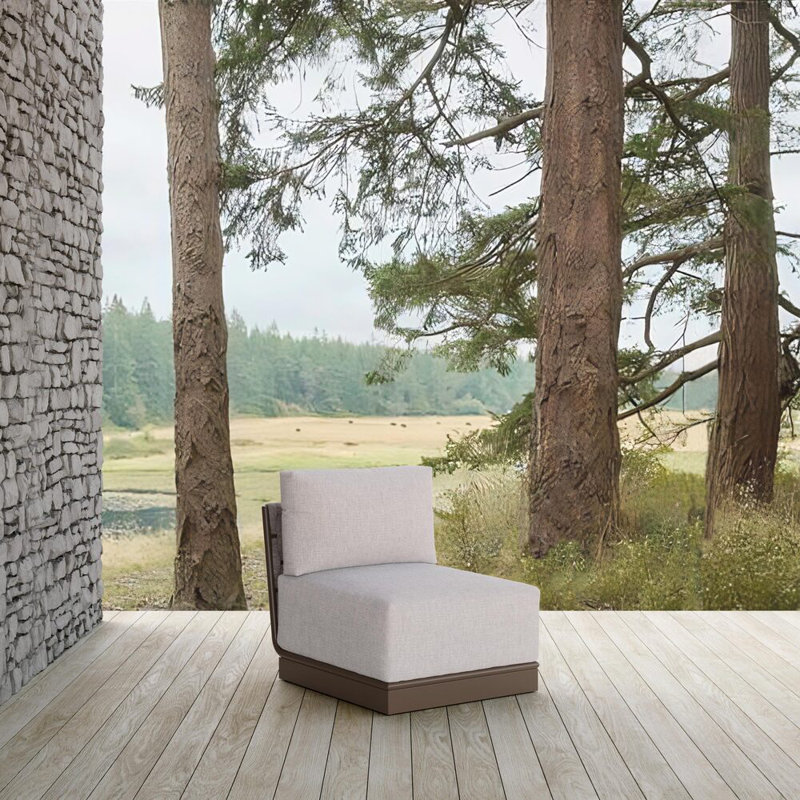 Maui Armless Chair + Fawn Cushion