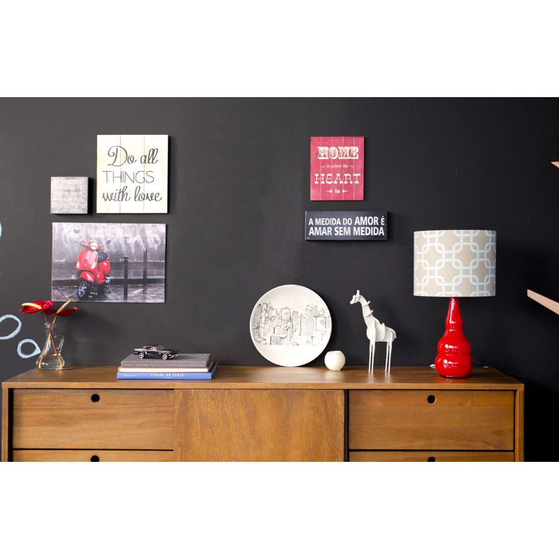 Barnsdale 156 Cm Wide 6 Drawer Pine Solid Wood Sideboard
