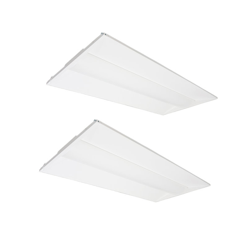 Troffer Retrofit Kit - 3CCT sélectionnable (paquet de 2) - Blanc, H 3,1 po x l 47,8 po x P 23,8 po