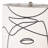 Modern Abstract Polyresin 33-Inch Face Pillar Table Lamp White - 13" x 13" x 33"
