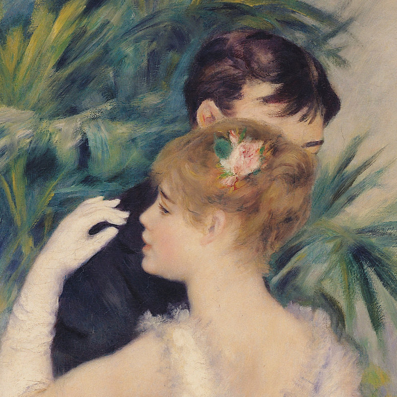 "La Danse a la Ville" par Pierre-Auguste Renoir, reproduction d'art encadrée, H 41,5 po x l 23 po x P 1,125 po