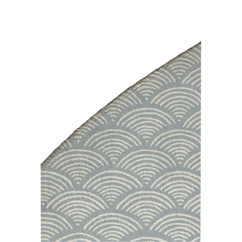 Tapis d'extérieur antidérapant Rolling Waves, Rond 5 pi