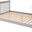 Lit simple superposé au dessus d'un lit double gris avec escalier et lit gigogne - Style moderne, facile d'entretien et escalier, chambre à coucher-2001561379-2001561380
