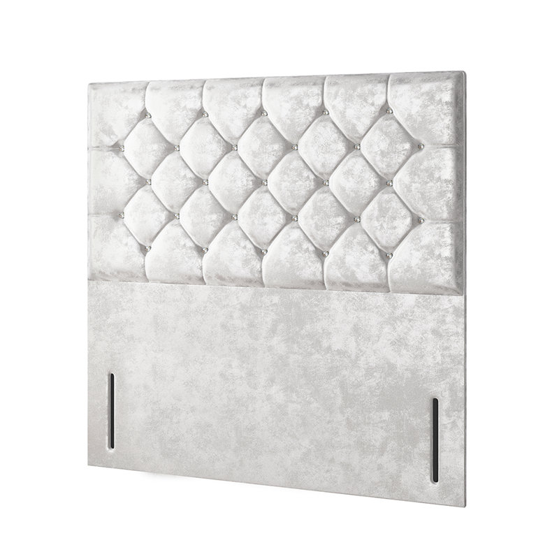 Eberhardt Divan Bed Base, Silver, Super King (6'), No Drawers