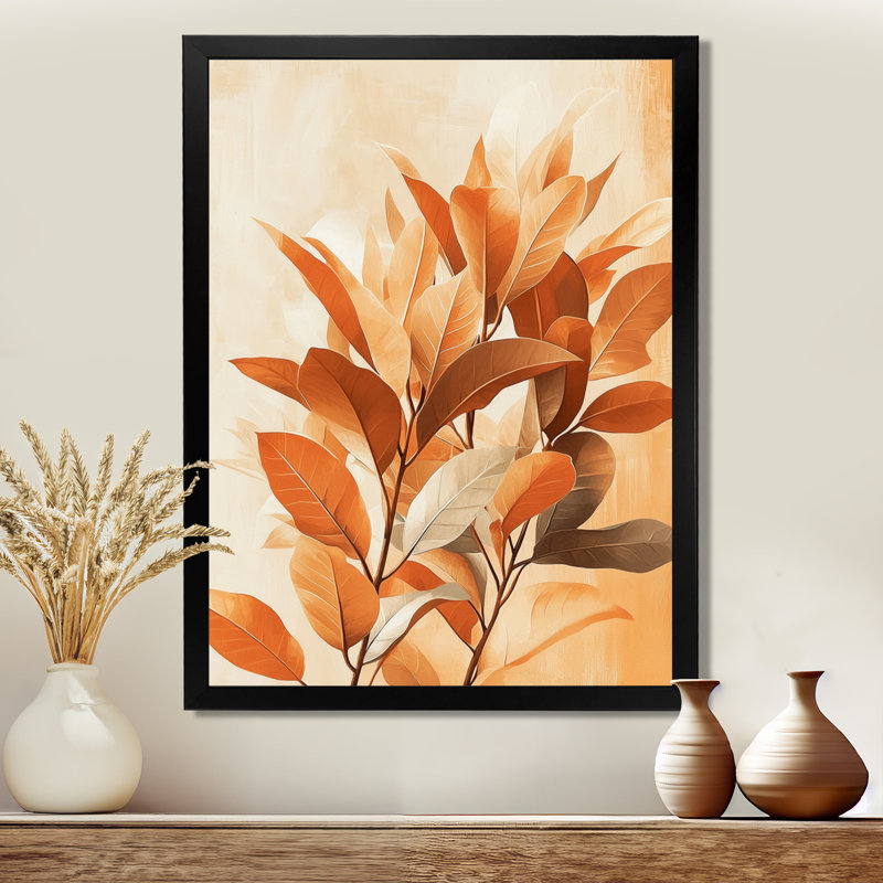 Skyler - impression sur toile florale, Black, 20" H x 12" W, Reproduction encadrée d'une seule photo