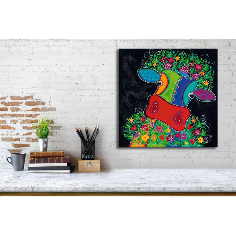 Stunning Decorative Canvas Painting, 17.7 x 17.7 inches | 50% Cotton / 50% Polyester, Digital Printing on High-Quality Canvas | Elegant Wooden Frame, 0.8 x 1.2 inches | Perfect for Home Decor & Art Enthusiasts
