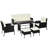 Leory Rattan Wicker 4 - Person Seating Group with Cushions